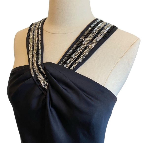 Banana Republic Embellished Halter Neck Silk Mini Slip Belay Dress - Picture 5 of 13